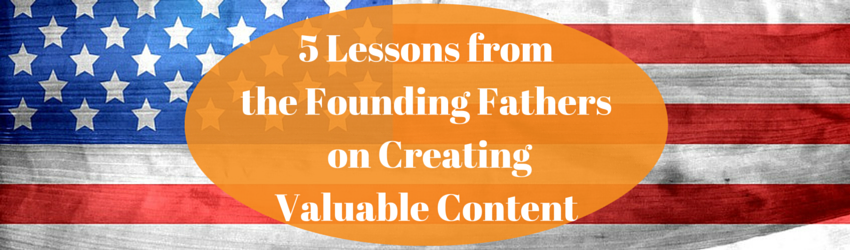 eCommerce content tips founding fathers