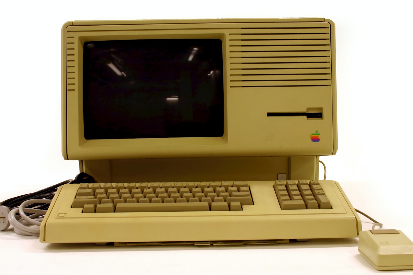 A vintage personal computer, a nod to decades working in the field.